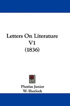 portada letters on literature v1 (1836) (en Inglés)