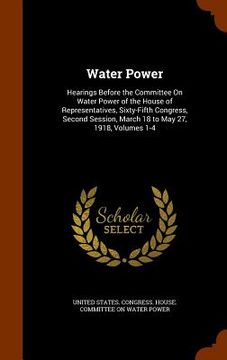 portada Water Power: Hearings Before the Committee On Water Power of the House of Representatives, Sixty-Fifth Congress, Second Session, Ma (in English)