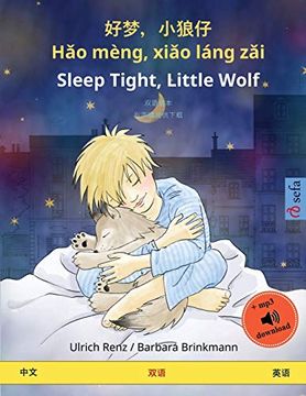portada 好梦,小狼仔 - hǎo Mèng, XiǍO Láng zǎi - Sleep Tight, Little Wolf (中文 - 英语): 双语绘本,有声读物供下载 (Sefa Picture Books in two Languages) 