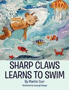 portada sharp claws learns to swim (en Inglés)