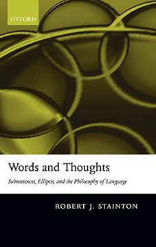 portada Words and Thoughts: Subsentences, Ellipsis, and the Philosophy of Language (in English)