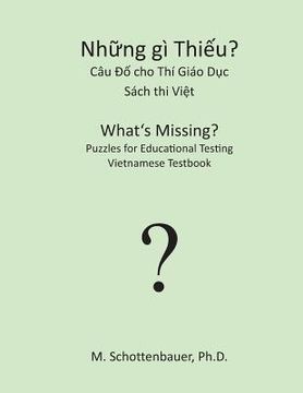 portada What's Missing? Puzzles for Educational Testing: Vietnamese Testbook (en Vietnamita)