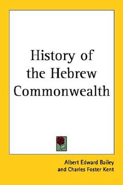 portada history of the hebrew commonwealth (en Inglés)