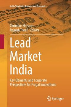 portada Lead Market India: Key Elements and Corporate Perspectives for Frugal Innovations (en Inglés)