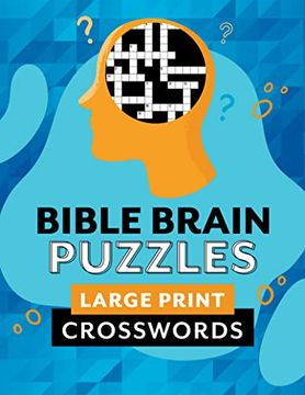 portada Bible Brain Puzzles: Large Print Crosswords (in English)