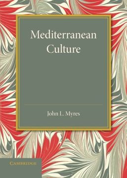 portada Mediterranean Culture: The Frazer Lecture 1943 (libro en Inglés)
