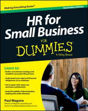portada HR for Small Business for Dummies - Australia (en Inglés)