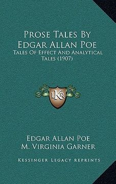 portada prose tales by edgar allan poe: tales of effect and analytical tales (1907)