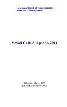 portada Vessel Calls Snapshot, 2011 (en Inglés)