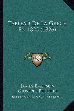 portada Tableau De La Grece En 1825 (1826) (in French)