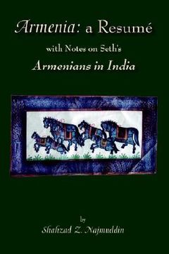 portada armenia: a resume with notes on seth's armenians in india (black and white edition) (en Inglés)