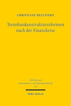 portada Trennbankenstrukturreformen Nach Der Finanzkrise (in German)