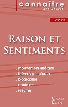 portada Fiche de lecture Raison et Sentiments de Jane Austen (Analyse littéraire de référence et résumé complet) (en Francés)