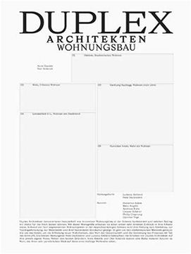 portada Duplex Architekten (en Alemán)