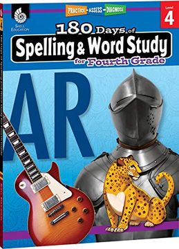 portada 180 Days of Spelling and Word Study for Fourth Grade (Grade 4): Practice, Assess, Diagnose (en Inglés)