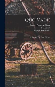 portada Quo Vadis: A Tale Of The Time Of Nero (en Inglés)