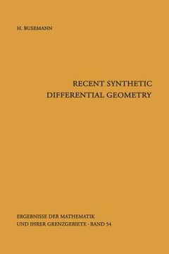 portada recent synthetic differential geometry (en Inglés)
