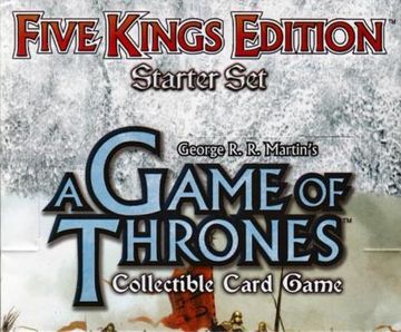 portada a game of thrones collectible card game: five kings edition starter set