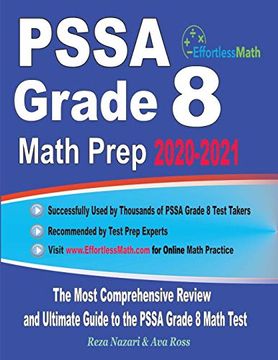 portada Pssa Grade 8 Math Prep 2020-2021: The Most Comprehensive Review and Ultimate Guide to the Pssa Grade 8 Math Test 