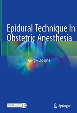 portada Epidural Technique in Obstetric Anesthesia (in English)