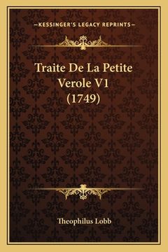 portada Traite De La Petite Verole V1 (1749) (en Francés)
