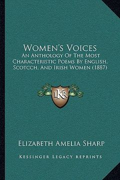 portada women's voices: an anthology of the most characteristic poems by english, scan anthology of the most characteristic poems by english,