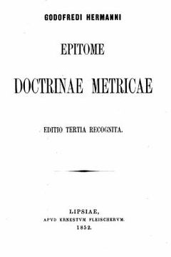 portada Epitome Doctrinae Metricae (en Latin)