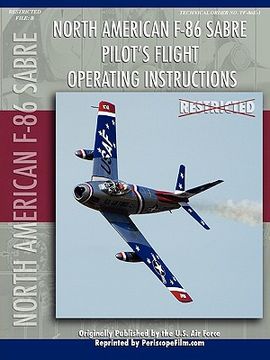 portada f-86 sabre pilot's flight operating manual (en Inglés)
