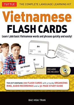 portada Vietnamese Flash Cards Kit: The Complete Language Learning kit (200 Hole-Punched Cards, cd With Audio Recordings, 32-Page Study Guide) 