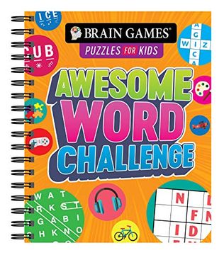 portada Brain Games Puzzles for Kids - Awesome Word Challenge: Puzzle Books for Kids 