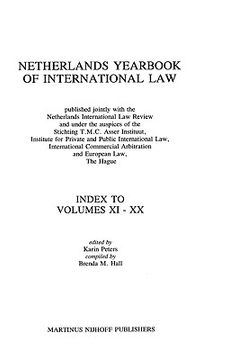 portada netherlands yearbook of international law, index to vol xi-xx (in English)