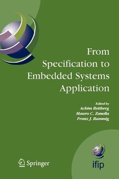 portada from specification to embedded systems application (in English)