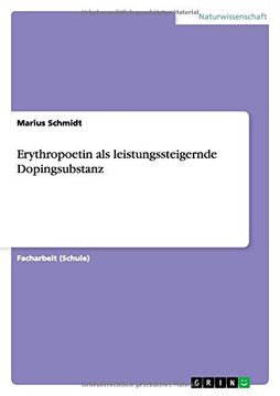 portada Erythropoetin als leistungssteigernde Dopingsubstanz (German Edition)