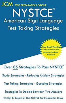 portada Nystce American Sign Language - Test Taking Strategies: Nystce 130 Exam - Free Online Tutoring - new 2020 Edition - the Latest Strategies to Pass Your Exam. (en Inglés)