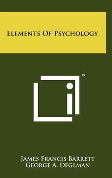 portada elements of psychology (in English)
