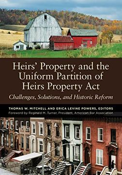 portada Heirs’ Property and the Uniform Partition of Heirs Property Act: Challenges, Solutions, and Historic Reform (en Inglés)