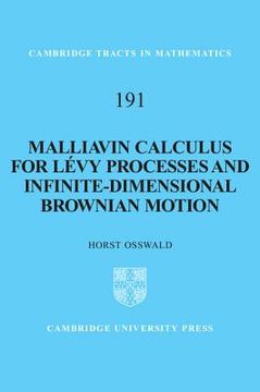 portada malliavin calculus for levy processes and infinite-dimensional brownian motion