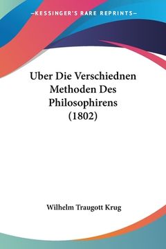 portada Uber Die Verschiednen Methoden Des Philosophirens (1802) (en Alemán)