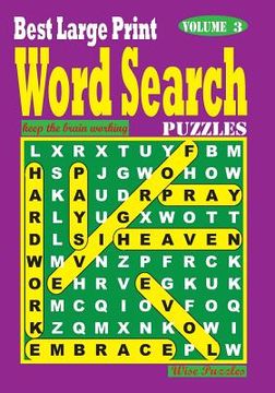 portada Best Large Print Word Search Puzzles, Vol. 3 (en Inglés)
