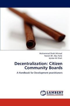 portada decentralization: citizen community boards (en Inglés)