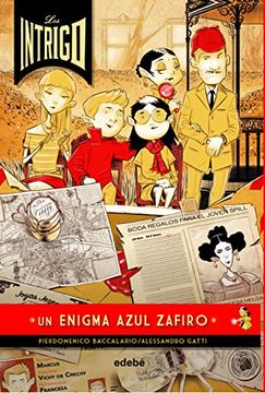 portada Un Enigma Azul Zafiro, n. º 1 (Los Intrigo) (in Spanish)
