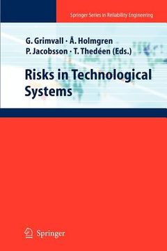 portada risks in technological systems (en Inglés)