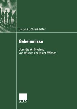 portada Geheimnisse: Über die Ambivalenz von Wissen und Nicht-Wissen (Kommunikationswissenschaft) (German Edition)