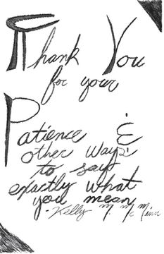 portada Thank You For Your Patience & other ways to say exactly what you mean (in English)