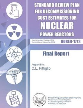 portada Standard Review Plan for Decommissioning Cost Estimates for Nuclear Power Reactors (en Inglés)
