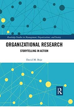 portada Organizational Research: Storytelling in Action (Routledge Studies in Management, Organizations and Society) 