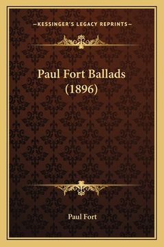 portada Paul Fort Ballads (1896) (in French)