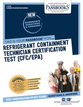 portada Refrigerant Containment Technician Certification Test (C-3776): Passbooks Study Guide Volume 3776