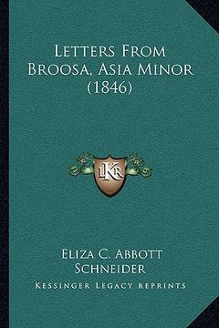 portada letters from broosa, asia minor (1846) (en Inglés)