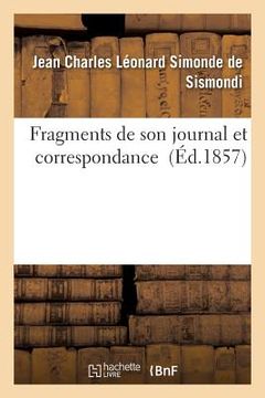 portada Fragments de Son Journal Et Correspondance (en Francés)